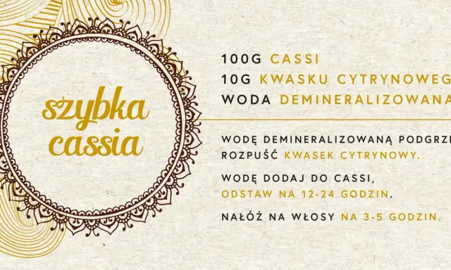 Cassia: Jak przygotować pastę? Złote włosy bez "glona"!