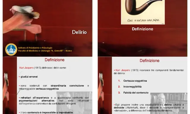 Il **delirio genealogico** è definito da giudizi erronei, sostenuti con straordinaria convinzione, ma refrattari a ogni confronto.