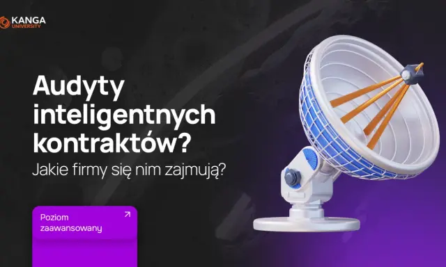 Antena satelitarna symbolizuje poszukiwanie informacji o audytach inteligentnych kontraktów.