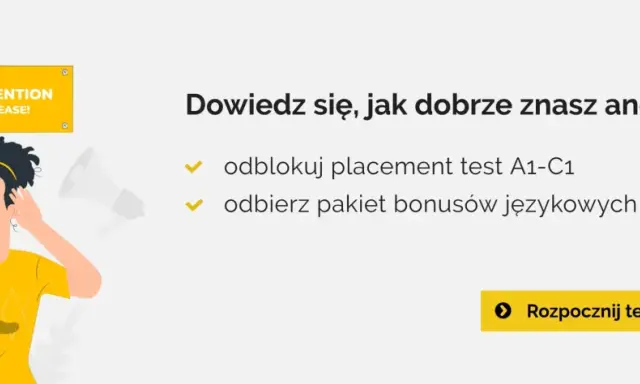 Dziewczyna słucha, by dowiedzieć się, jak dobrze zna angielski. Testy maturalne i bonusy językowe czekają.