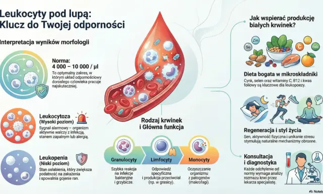 Podwyższone leukocyty: Kiedy martwić się, a kiedy nie?