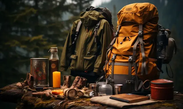 Jaki plecak w góry na 3 dni? Dwa plecaki, kurtka, buty i akcesoria survivalowe gotowe na wyprawę.
