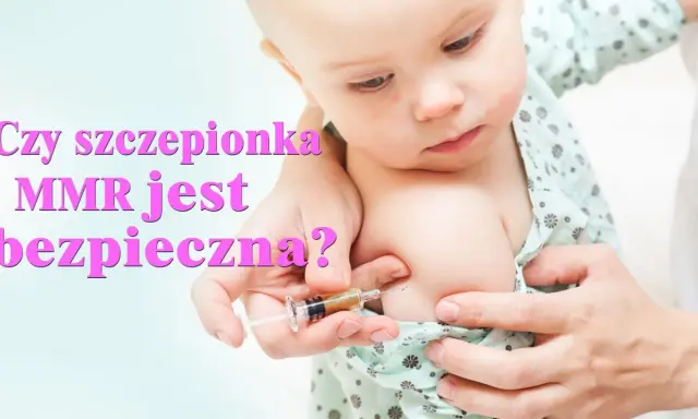 Dziecko otrzymuje szczepionkę MMR, która chroni przed odrą, świnką i różyczką.