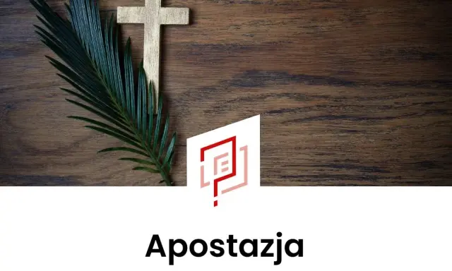 Drewniany krzyż i gałązka palmy symbolizują duchową podróż, która może prowadzić do apostazji.