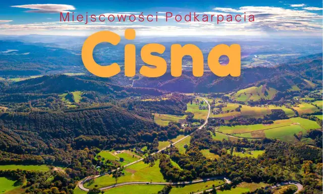 Malownicze krajobrazy Bieszczad, gdzie kręte szlaki cisna prowadzą przez zielone wzgórza i lasy.