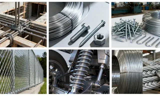 Armature per costruzioni, fili metallici, viti, chiodi, recinzioni, sospensioni e cavi: ecco cos'è la vergella in diverse forme.