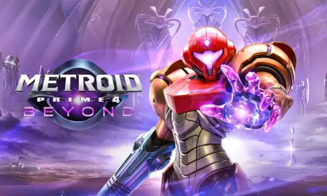 Samus Aran w swoim ikonicznym skafandrze, gotowa do walki w świecie Metroid Prime 4.