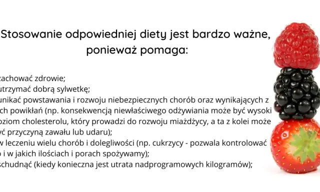 Zdrowa dieta to klucz do dobrego samopoczucia, utrzymania sylwetki i zapobiegania chorobom. Na zdjęciu owoce symbolizujące zdrowie.