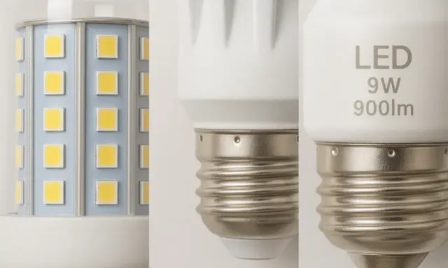 Ampoule LED avec multiples puces SMD, 9W, 900lm.