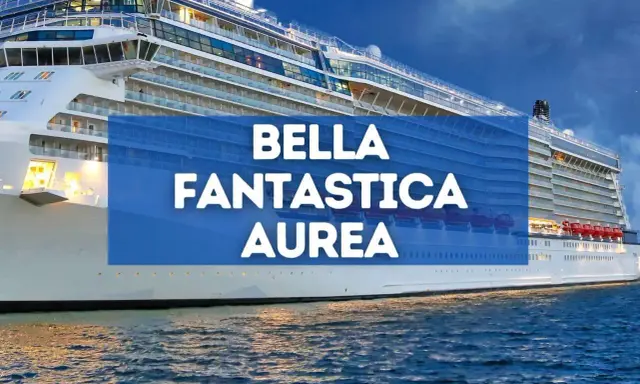 MSC: scopri la differenza tra un'esperienza bella e una fantastica. La nave da crociera imponente naviga in acque calme.