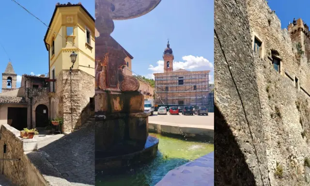 Scopri cosa vedere a Capestrano: un borgo con un'antica fontana, una chiesa in restauro e un imponente castello.