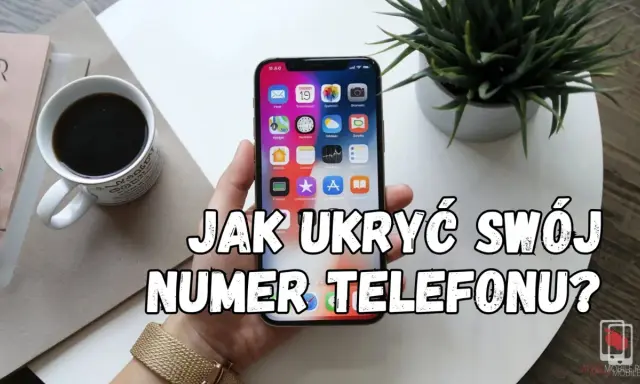 Dym z telefonu, jak ukryć swój numer? Kawa i smartfon na stole.