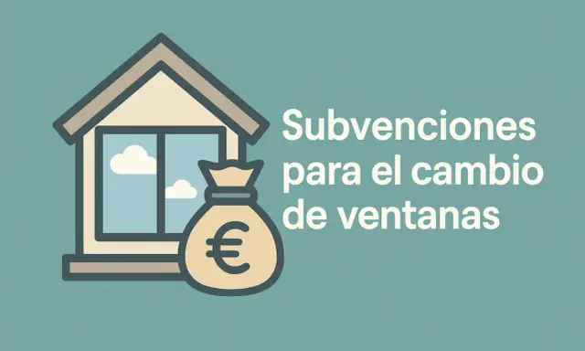Ayudas para cambiar ventanas en Castilla-La Mancha. Saco de dinero junto a una casa con ventana.