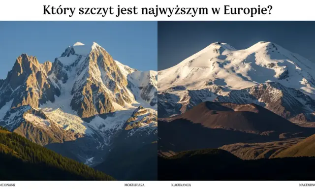 Dwa majestatyczne szczyty, jeden z lodowcami, drugi wulkaniczny, rywalizują o tytuł najwyższej góry w Europie.