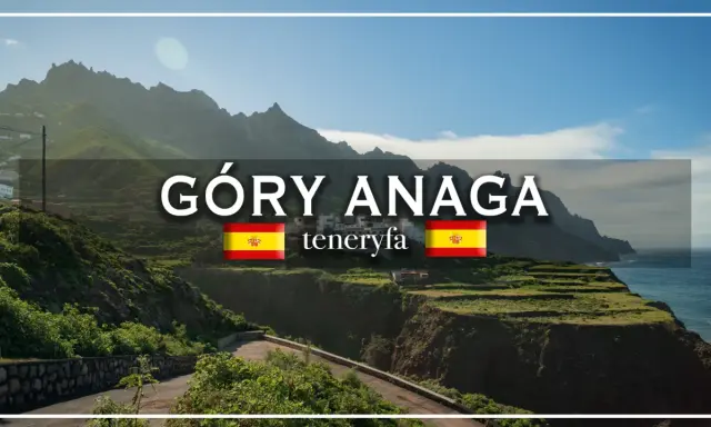 Góry Anaga na Teneryfie, z tarasowymi polami i oceanem w tle.