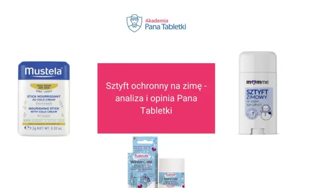 Sztyft ochronny na zimę od Mustela, Momme i Flos-Lek. Idealny na otarcia i mroźne dni.