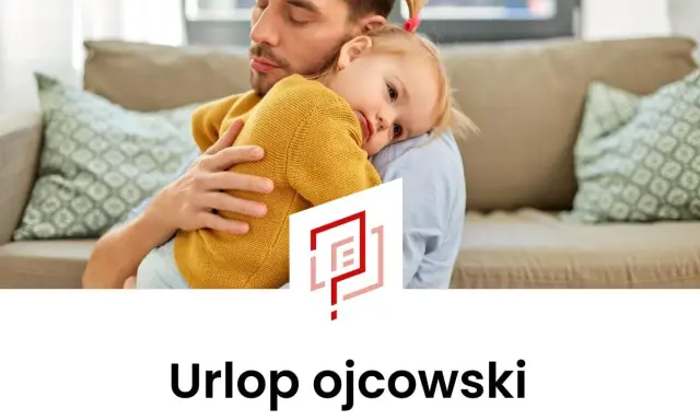 Ojciec tuli córeczkę, ciesząc się czasem spędzonym razem podczas urlopu ojcowskiego.
