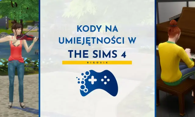 Kody na umiejętności w The Sims 4: Simka gra na skrzypcach, druga na pianinie.