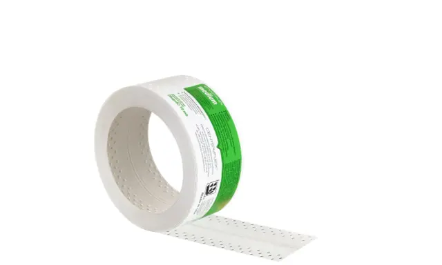 Taśma na łączenia płyt gipsowych CENTER-FLEX MEDIUM, 10 mb. Ułatwia tworzenie prostych rogów wewnętrznych, oszczędzając czas.