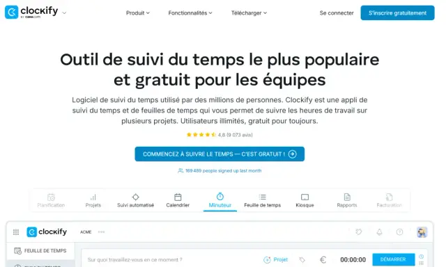 Application pour noter ses heures de travail Android gratuite. Clockify, l'outil populaire pour suivre le temps, est une solution gratuite pour les équipes.