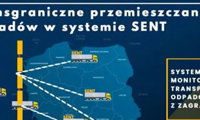 System SENT monitoruje transgraniczne przemieszczanie odpadów. Ciężarówki z odpadami są śledzone na mapie Polski.