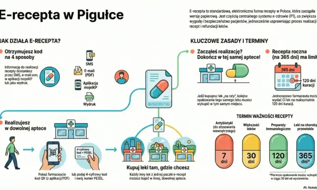 E-recepta w pigułce: jak działa, zasady i terminy ważności. Dowiedz się, ile ważna jest recepta i jak ją zrealizować.