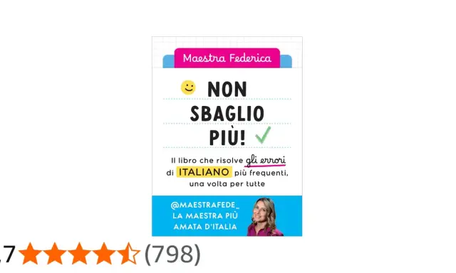 Copertina del libro "Non sbaglio più!" di Maestra Federica, un testo utile tra i libri da leggere per migliorare l'italiano.