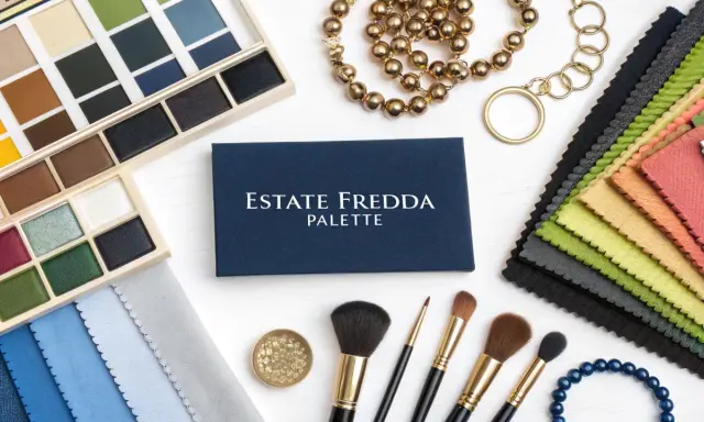 Palette di colori e tessuti: tonalità calde e fredde che stanno bene con il blu, oro e accessori.
