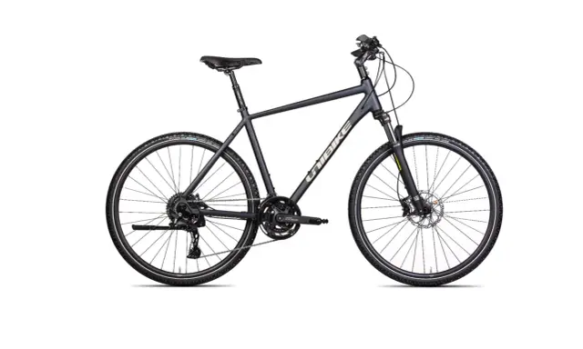 Czarny rower Unibike Viper gotowy na przygody.