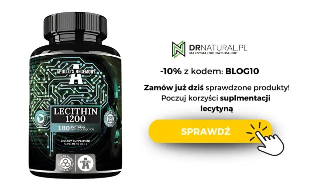 Suplement lecytyna 1200 mg. Bez skutków ubocznych, poczuj korzyści suplementacji. Kod BLOG10 na -10%.