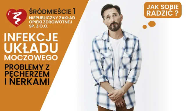 Mężczyzna zmartwiony problemami z pęcherzem i nerkami. Jak sobie radzić z chorobami układu moczowego?