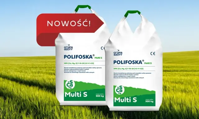 Dwa worki nawozu POLIFOSKA Multi S z Grupą Azoty. Polifoska 5 skład to klucz do bujnych plonów.
