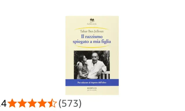 Copertina del libro "Il razzismo spiegato a mia figlia" di Tahar Ben Jelloun, uno dei tanti libri sul razzismo che aiutano a educare al rispetto.