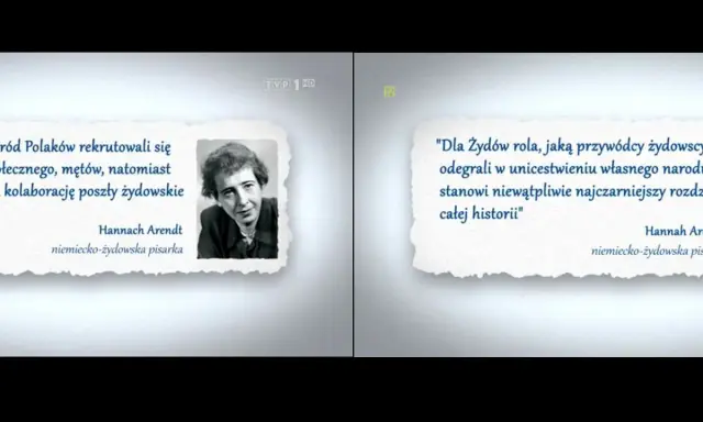 Cytaty Hannah Arendt o zbrodni i karze, jej portret i przemyślenia o roli przywódców żydowskich.