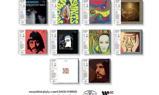 Kolekcja płyt CD z serii SACD HYBRID, w tym okładki albumów Czesława Niemena.