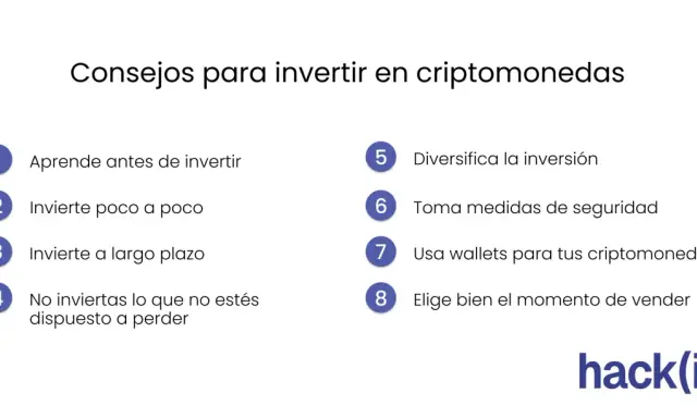 Consejos para invertir en criptomonedas: aprende, diversifica, usa wallets y elige bien el momento de vender. Entender qué es y cómo funciona te ayudará.