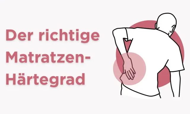 Rückenprobleme durch eine zu harte Matratze? Die richtige Wahl des Matratzenhärtegrads ist entscheidend für gesunden Schlaf und Wohlbefinden.