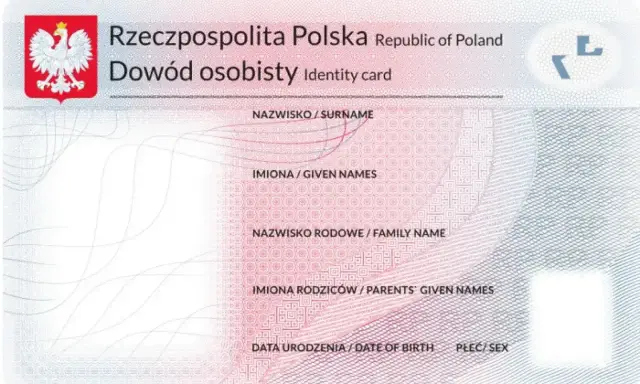 Wzór dowodu osobistego. Zobacz, jak złożyć wniosek o dowód, by otrzymać taki dokument.