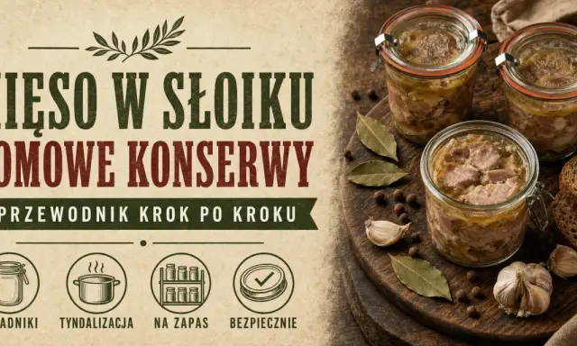Domowe konserwy z mięsa w słoikach. Przewodnik krok po kroku. Składniki, tyndalizacja, na zapas, bezpiecznie.