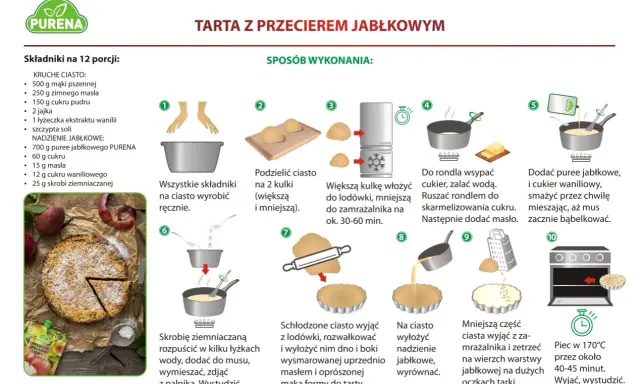 Przepis na tartę z musem jabłkowym. Idealne jedzenie pod namiot, które zachwyci smakiem.