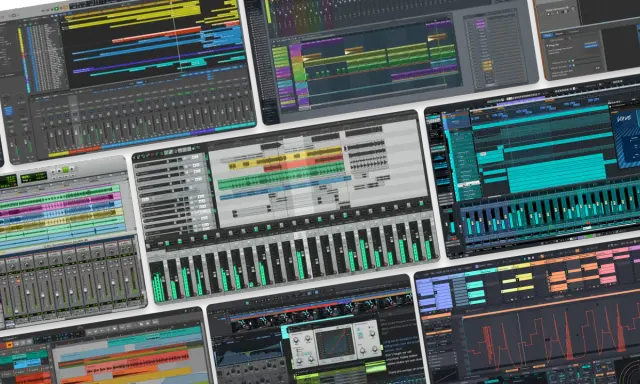 Plusieurs interfaces de logiciels de production musicale, idéales pour un daw gratuit pour débutant.