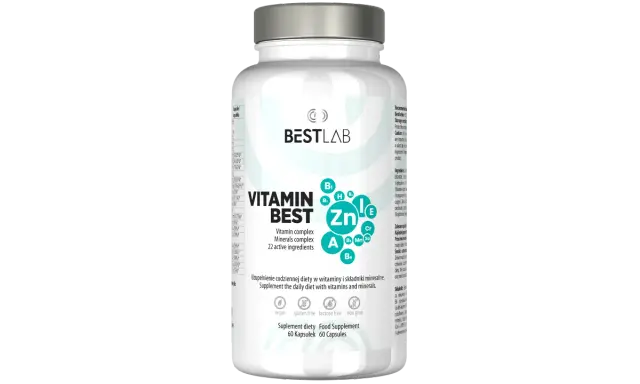 Suplement diety Vitamin Best z cynkiem i witaminami, pomocny w walce z niedoborem witaminy D3.