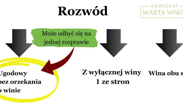Rozwód ugodowy bez orzekania o winie może odbyć się na jednej rozprawie. Dowiedz się, co mówić na sprawie rozwodowej bez orzekania o winie.