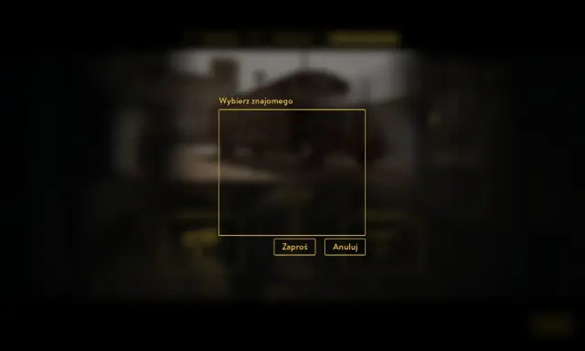 Okno gry "A Way Out" z opcją wyboru znajomego do wspólnej gry.