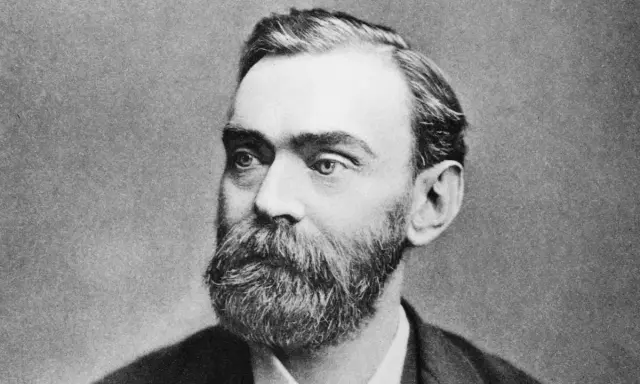 Porträtt av Alfred Nobel, svensk uppfinnare och kemist. Visste du alfred nobel fakta om hans uppfinningar?