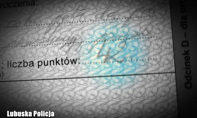 Fragment dokumentu z napisem "liczba punktów" i widoczną liczbą 14.
