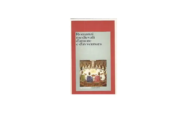 Copertina di "Romanzi medievali d'amore e d'avventura" con un'illustrazione di una tavola rotonda.