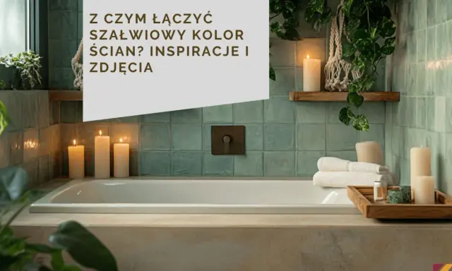 Relaks w łazience z szałwiowymi ścianami. Zobacz, z czym łączyć ten kolor, by stworzyć przytulne wnętrze. Inspiracje i zdjęcia.