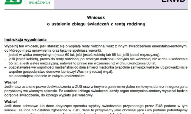 Renta rodzinna: ZUS, warunki, nowa wdowia. Sprawdź, czy masz prawo!