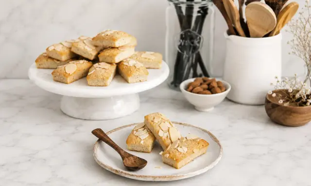 Délicieux financiers aux amandes, parfaits pour une recette gourmande.